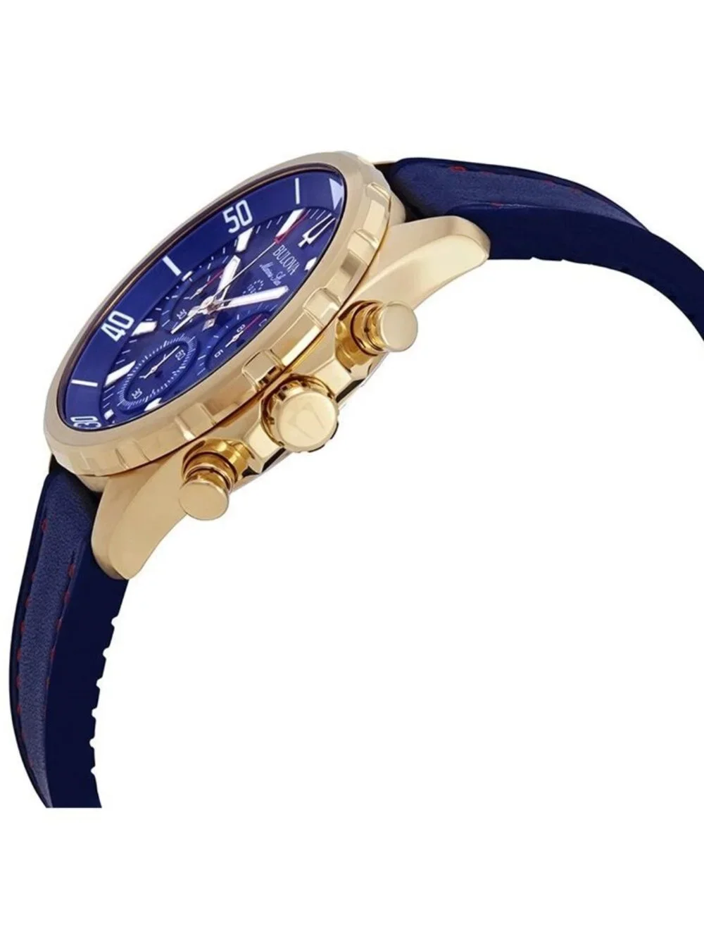 NWT Bulova Marine Star Chronograph Blue Dial Men's Watch